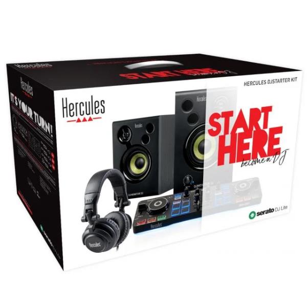 Image of Hercules DJ Starter Kit controller per DJ Mixer con controllo DVS (Digital Vinyl System)