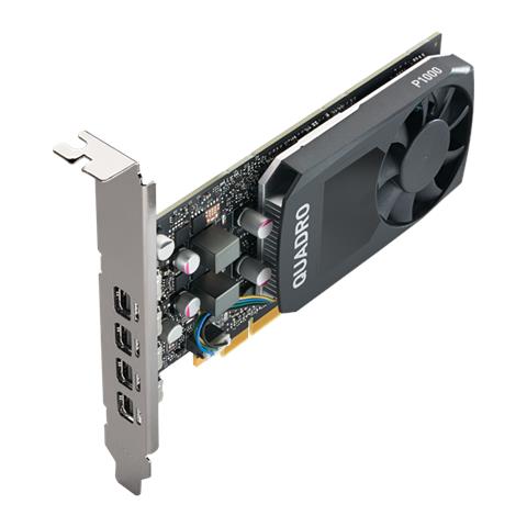 Image of PNY VGA QUADRO P1000 V2 4GB GDDR5 4X DP, LOW PROFILE, OEM VERS, 1x LP BRACKET