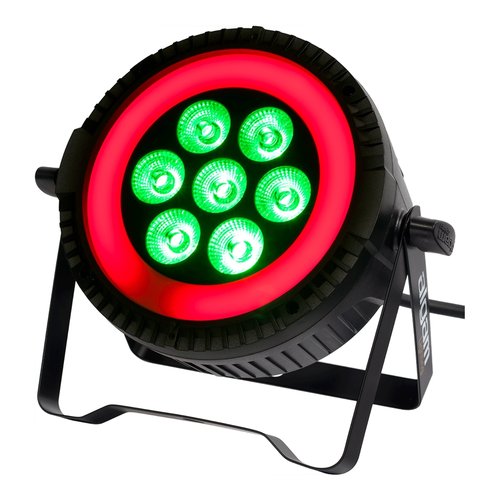 Proiettore disc jockey Algam Lighting 18700170 PARWASH76 RING Black