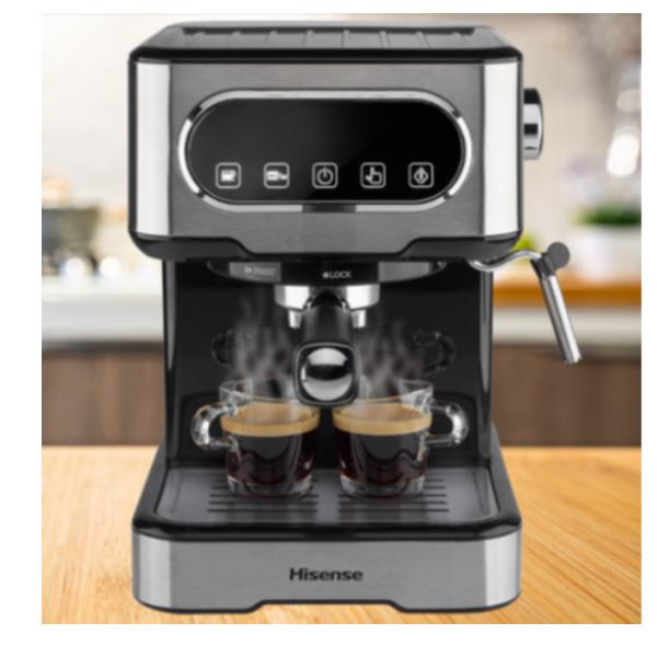 Hisense HESCM15DBK macchina per caff Manuale Macchina per espresso 1,5 L