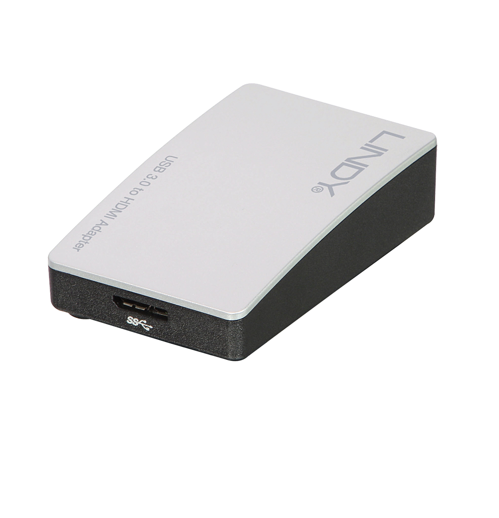Image of Lindy 43173 cavo di interfaccia e adattatore USB 3.0 HDMI Nero, Bianco