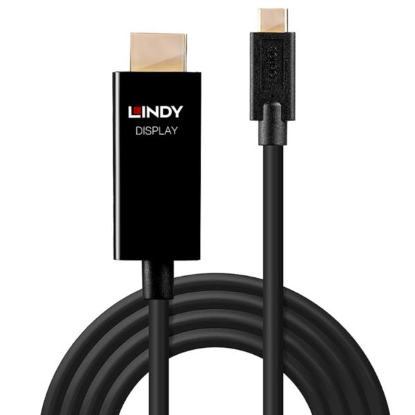 Image of Lindy 43292 cavo e adattatore video 2 m USB tipo-C HDMI tipo A (Standard) Nero