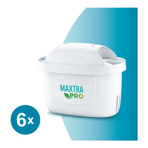 Image of Brita Filtro per acqua MAXTRA PRO All-in-1 Pacchetto di risparmio semestrale da 6 filtri - NUOVO MAXTRA+ Riduce impurità, cloro, pesticidi e calcare per acqua del rubinetto dal gusto migliore