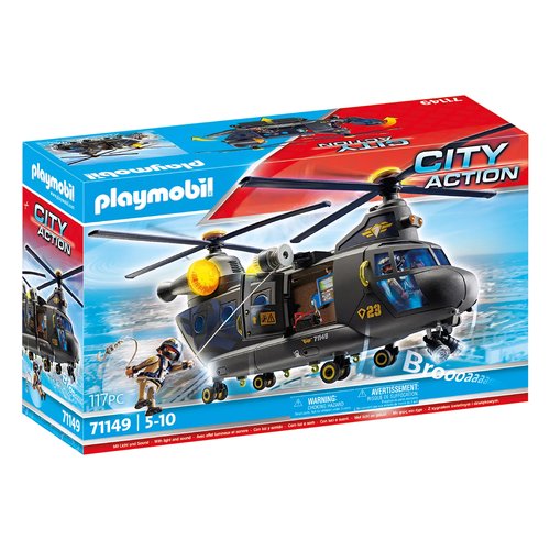 Image of Costruzioni Playmobil 71149 CITY ACTION Unità Speciale Elicottero