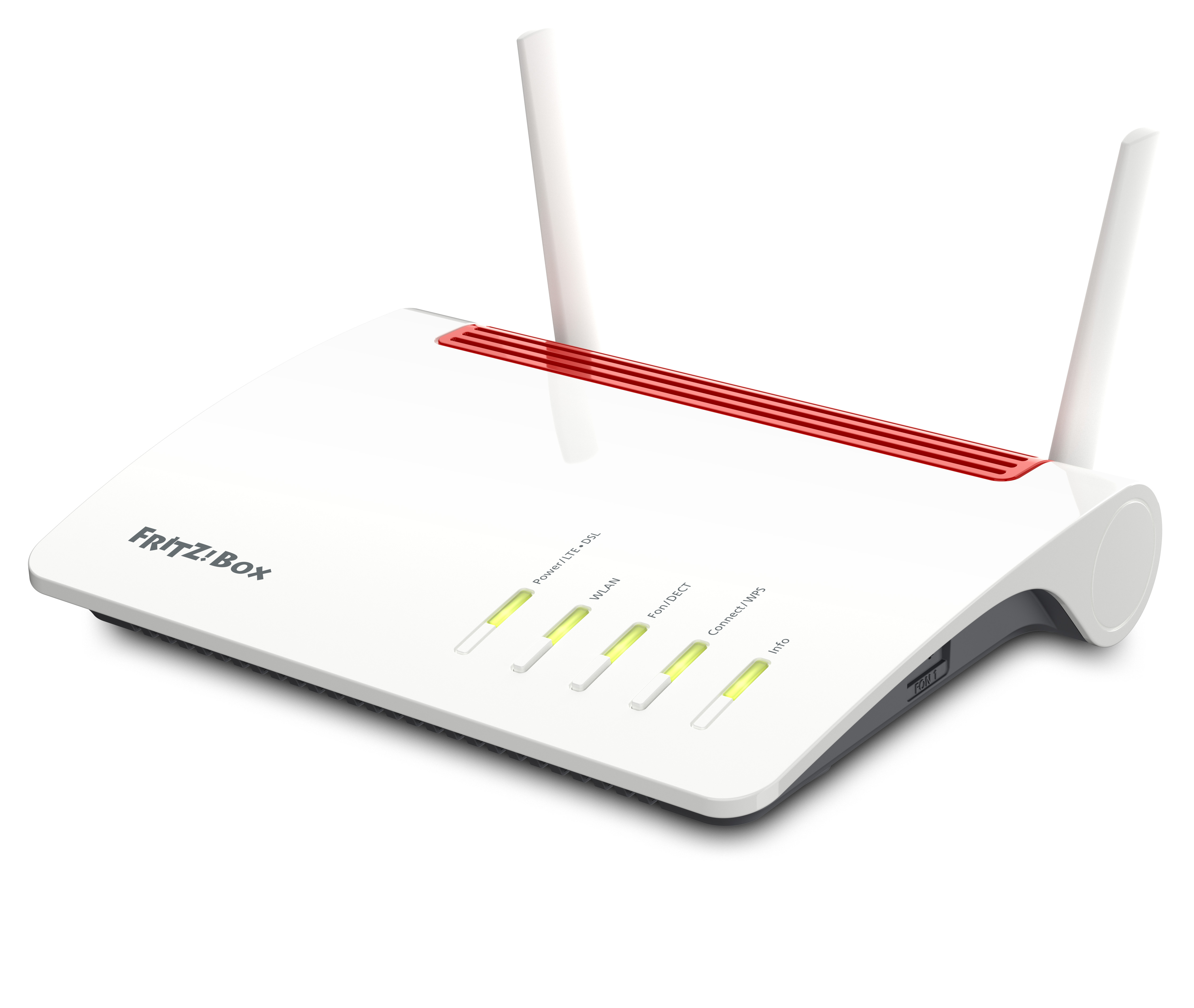 Image of FRITZ!Box Box 6890 LTE router wireless Gigabit Ethernet Dual-band (2.4 GHz/5 GHz) 4G Rosso, Bianco