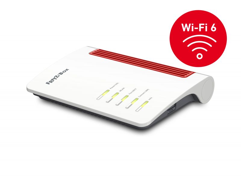 Image of FRITZ!Box 7530 AX router wireless Gigabit Ethernet Dual-band (2.4 GHz/5 GHz) Bianco