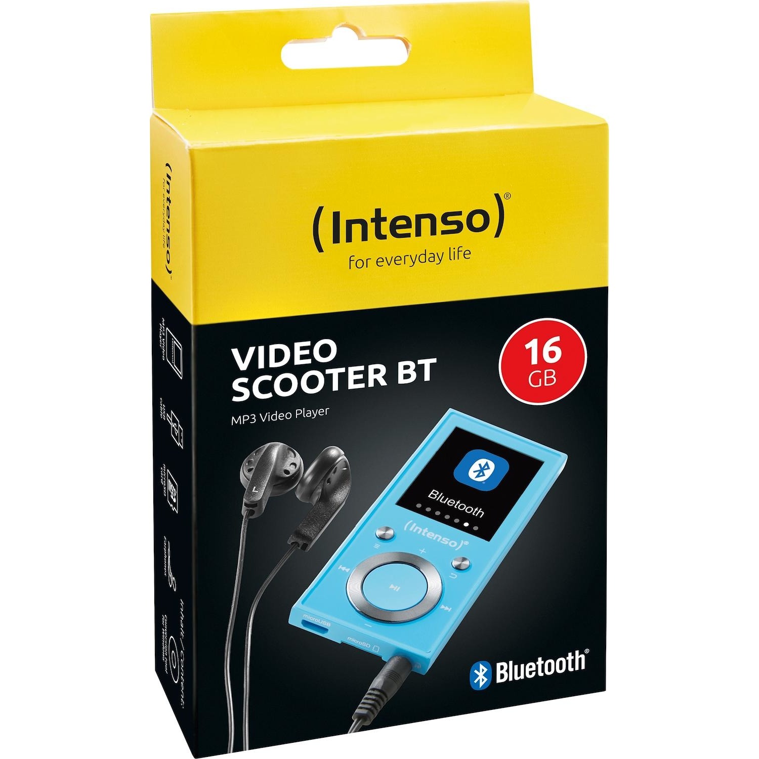 Image of MP3 Intenso Scooter Video colore azzurro