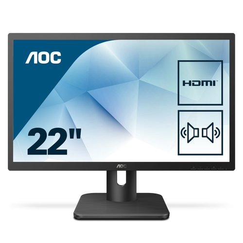Image of AOC Essential-line 22E1D monitor piatto per PC 54,6 cm (21.5) 1920 x 1080 Pixel Full HD LED Opaco Nero