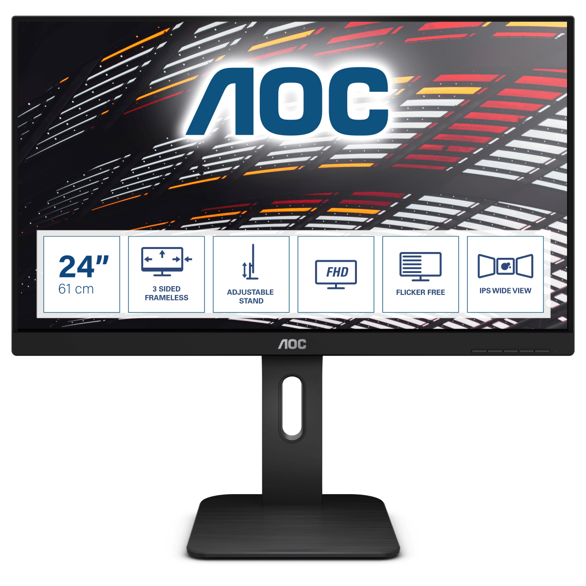 Image of AOC P1 X24P1 Monitor PC 61 cm (24") 1920 x 1200 Pixel WUXGA LED Nero