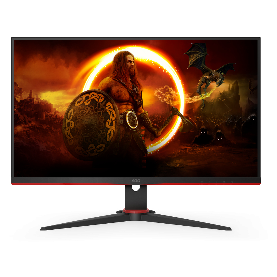 Image of AOC G2 Q27G2E/BK Monitor PC 68,6 cm (27") 2560 x 1440 Pixel Quad HD Nero, Rosso