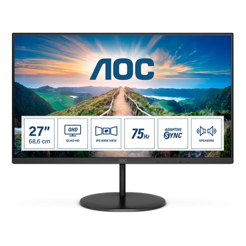 Image of AOC V4 Q27V4EA LED display 68,6 cm (27") 2560 x 1440 Pixel 2K Ultra HD Nero