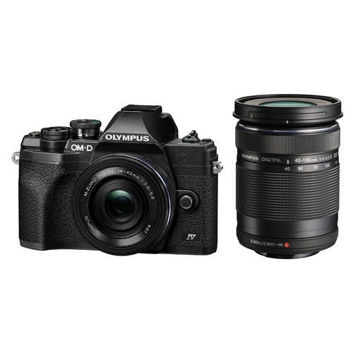 Image of Fotocamera mirrorless 20Mpx E M10 MARK IV Kit 14 42 EZmm + ED 40 150mm Black