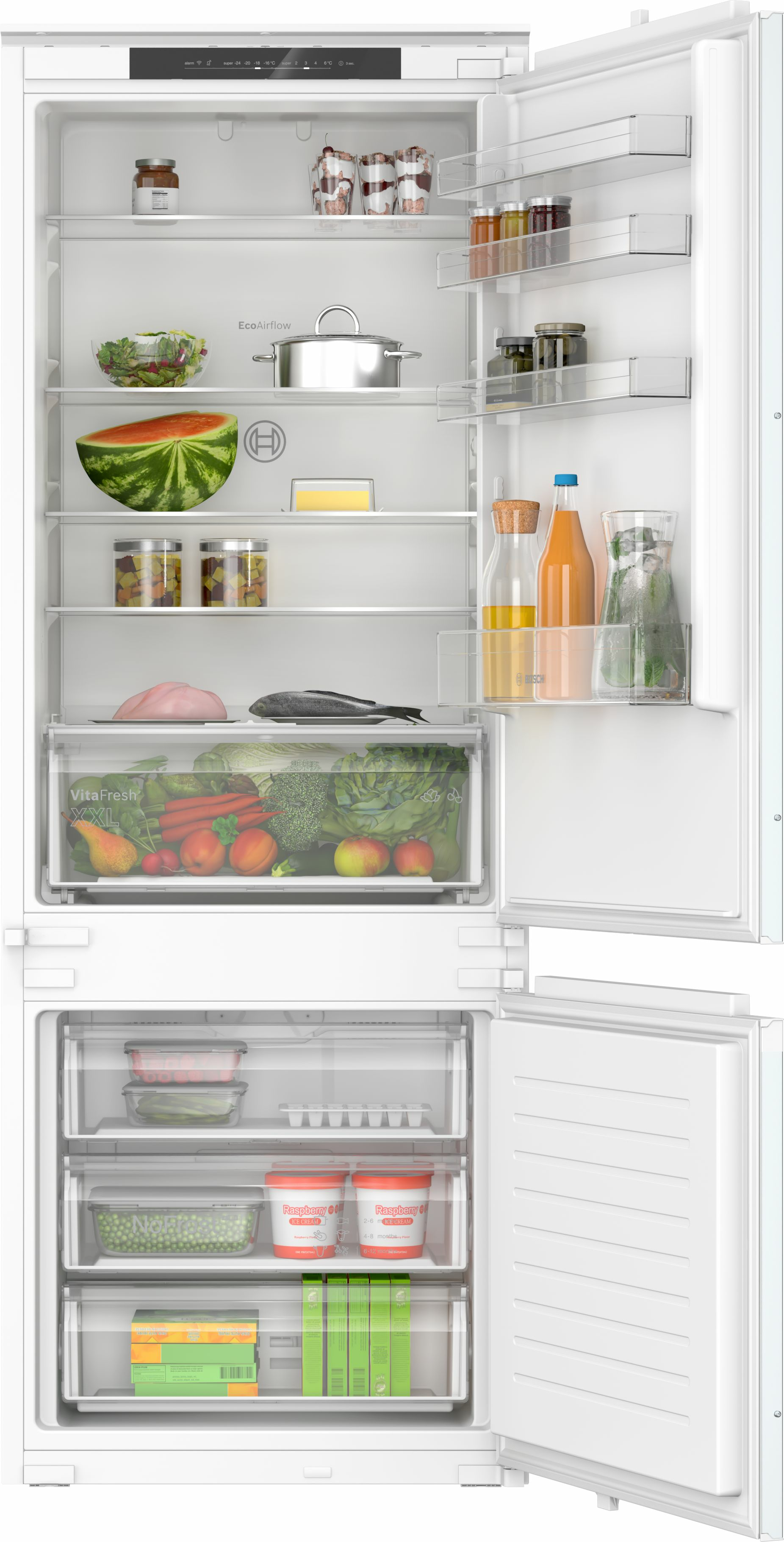 Image of Bosch Serie 2 KBN965SE0 frigorifero con congelatore Da incasso 383 L E Bianco
