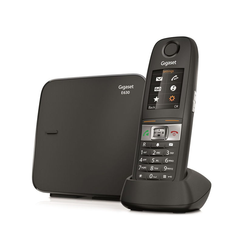 Gigaset E630 Telefono DECT Nero Identificatore di chiamata