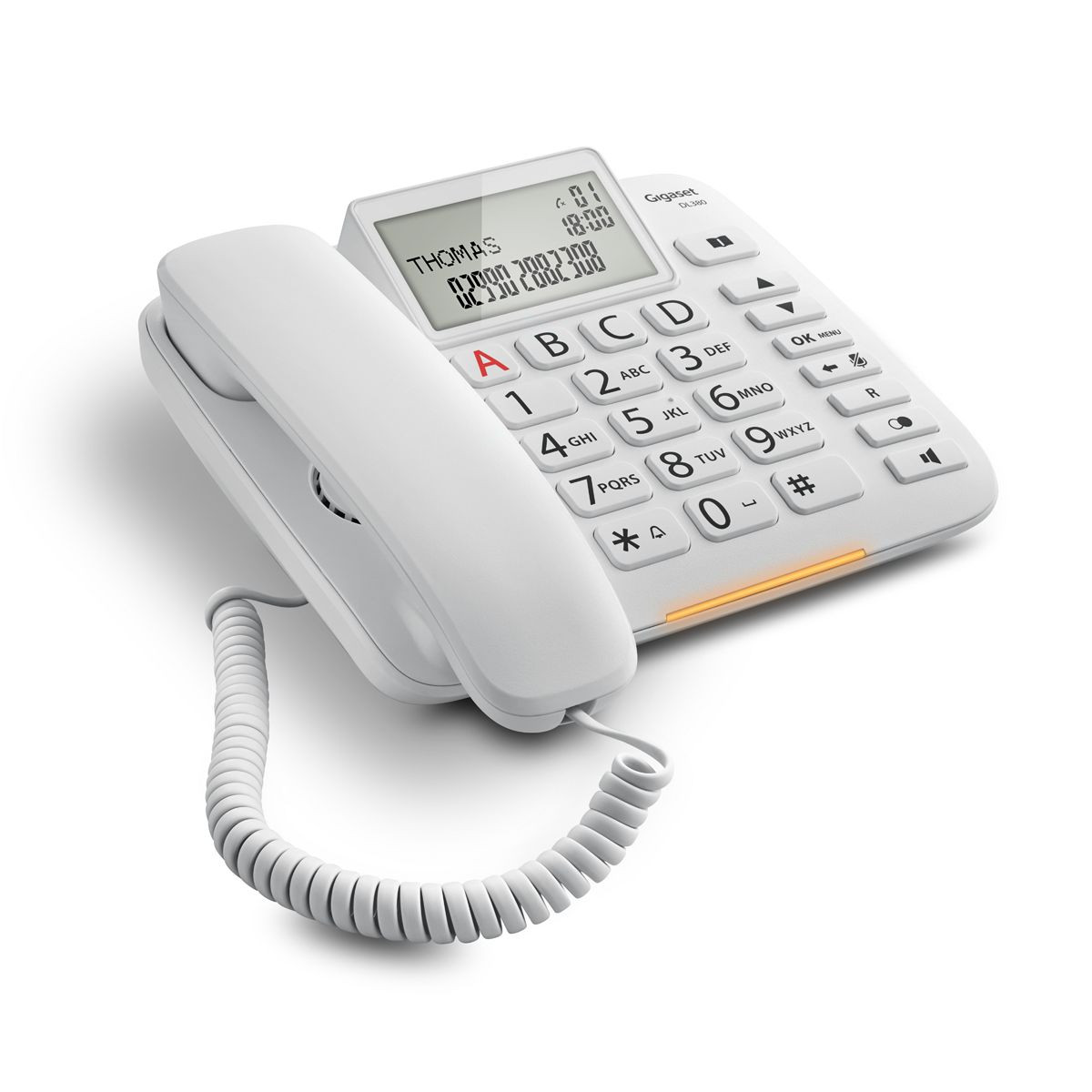 Image of Gigaset DL380 Telefono analogico Bianco Identificatore di chiamata