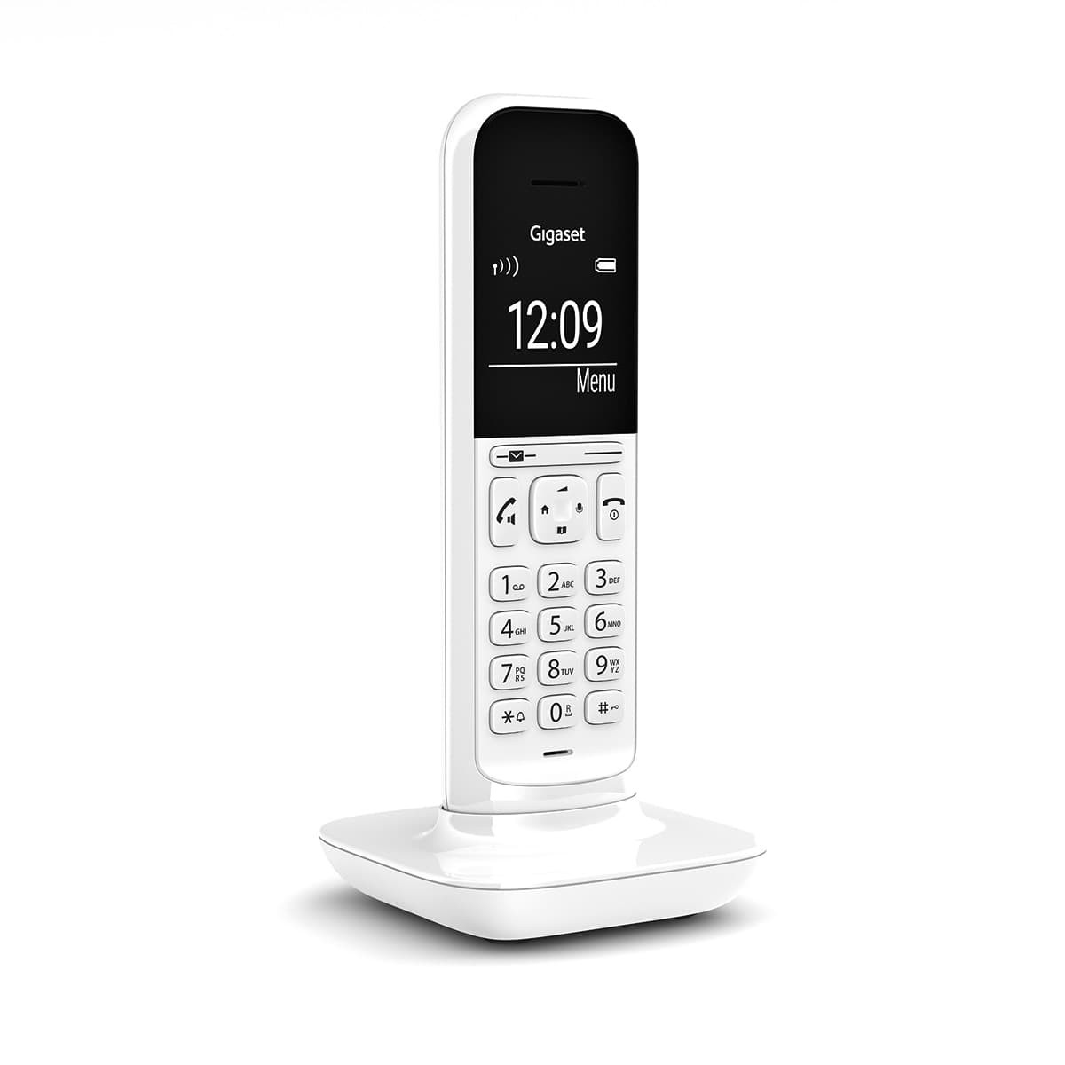 Image of GIGASET-SIEMENS WIRELESS PHONE CL390 WHITE (S30852-H2902-D202)