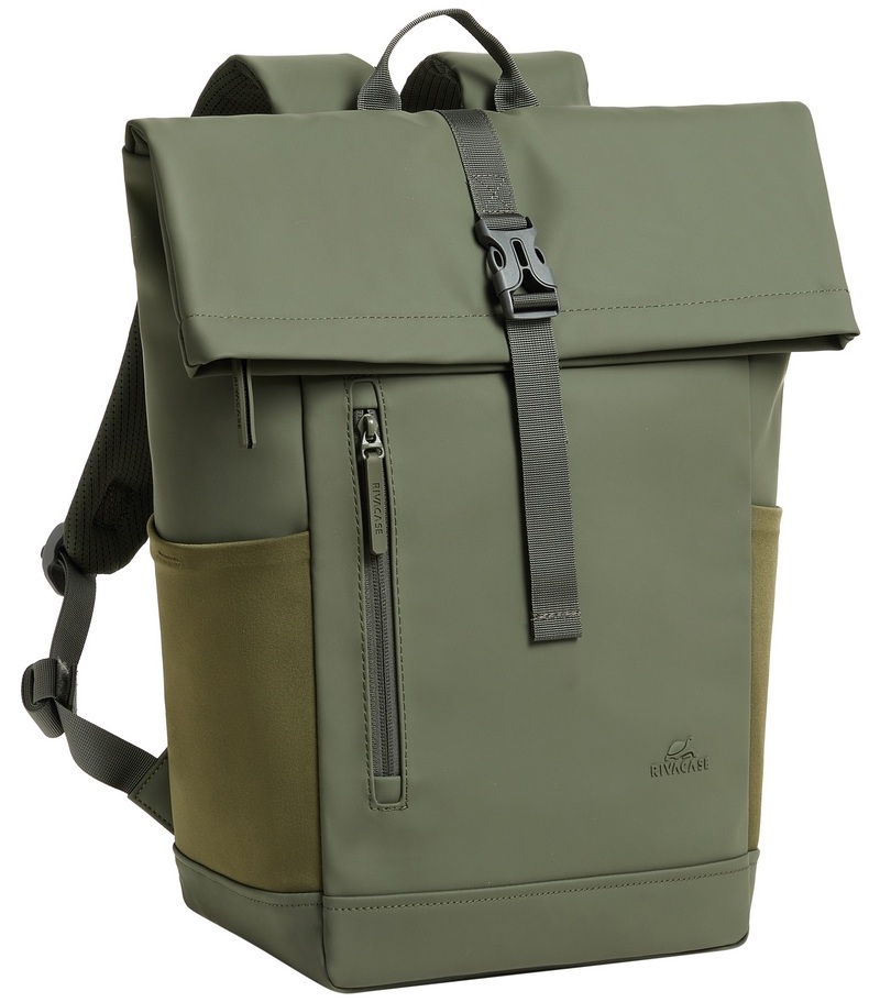 BORSA NB ZAINO 14/15,6 VERDE OLIVA ECO 17L ROLL TOP EDEN