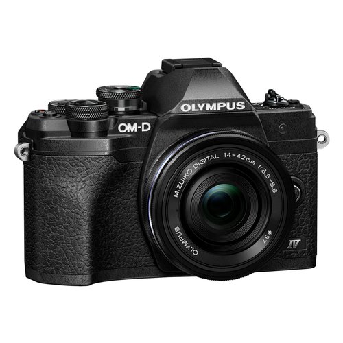 Image of Fotocamera mirrorless 20Mpx E M10 MARK IV Kit Ed 14 42mm F3.5 5.6 Ez Black V207132BE000