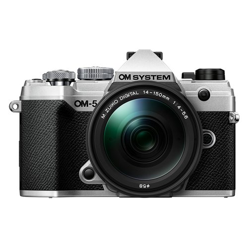 Image of Fotocamera mirrorless 20Mpx OM 5 Kit M.Zuiko Digital Ed 14 150mm F4 5.6 Ii Silver