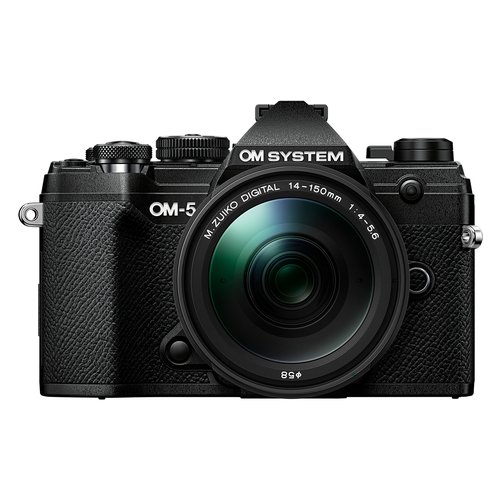 Image of Fotocamera mirrorless 20Mpx OM 5 Kit M.Zuiko Digital Ed 14 150mm F4 5.6 Ii Black