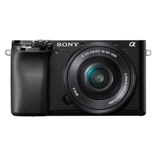 Image of Sony α Alpha 6100 Fotocamera Digitale Mirrorless con Obiettivo Intercambiabile SELP 16-50mm, Sensore APS-C, Real Time Eye AF e Real Time Tracking e Autofocus, Nero