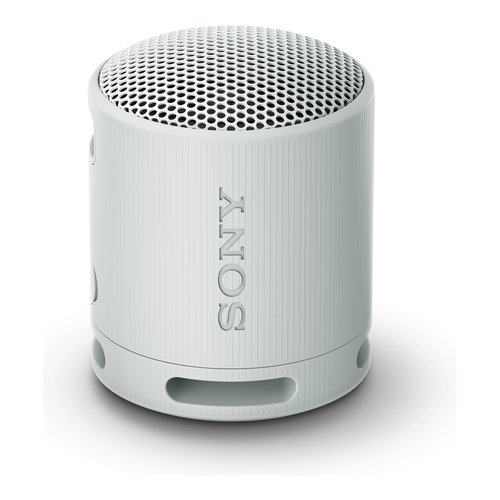 Image of Sony SRS-XB100 - Speaker Wireless Bluetooth, portatile, leggero, compatto, da esterno, da viaggio, resistente IP67 impermeabile e antipolvere, batteria da 16 ore, cinturino versatile, chiamate in vivavoce - Grigio