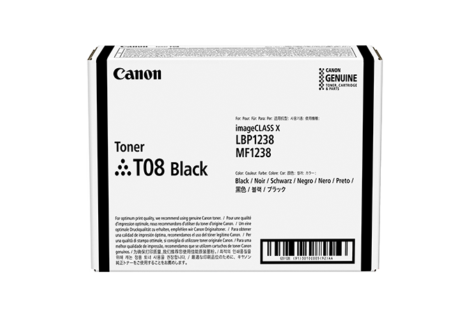Image of Canon TONER T08 BLACK toner 1 pz Originale Nero