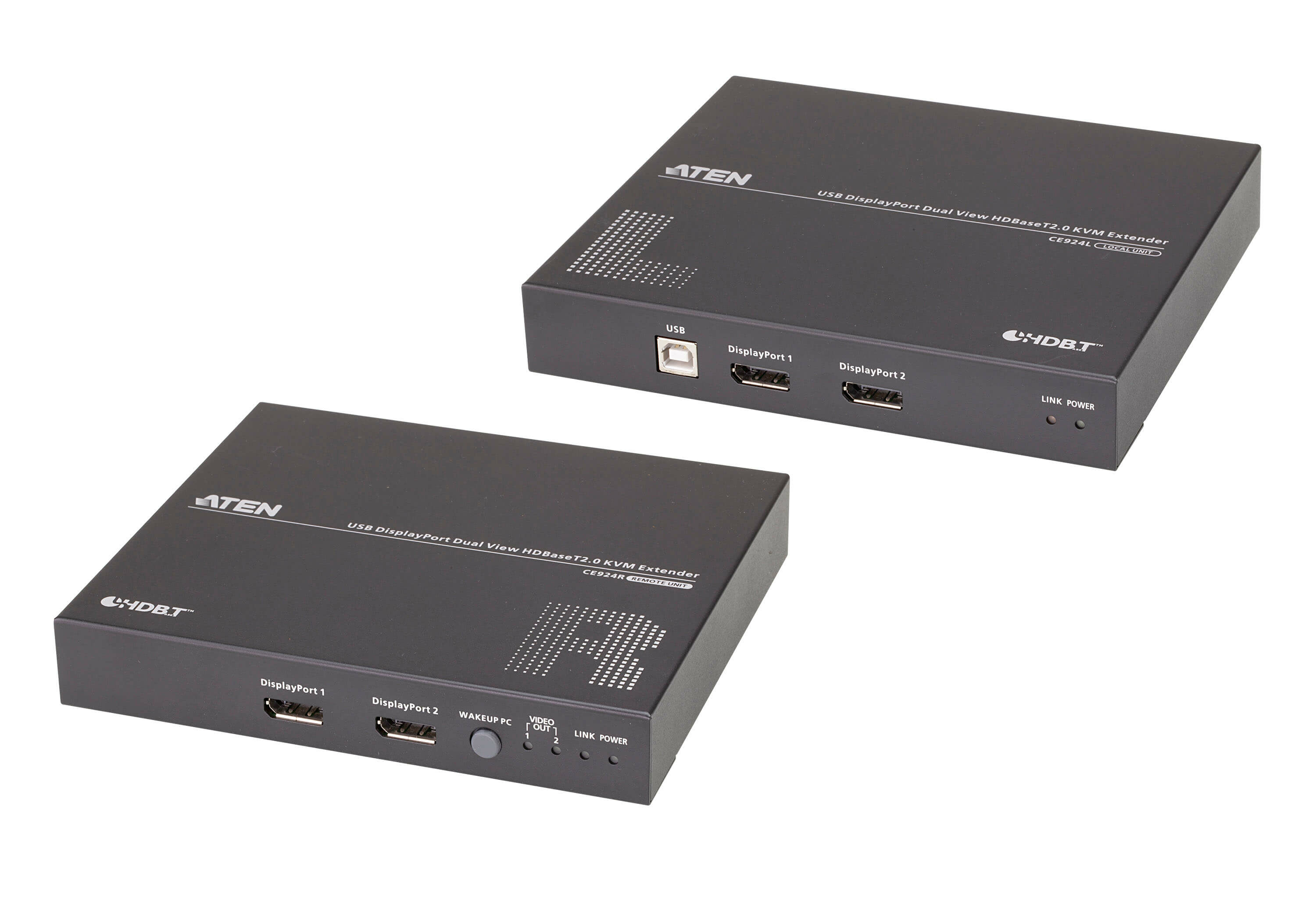 Image of ATEN Estensore KVM USB DisplayPort Dual View HDBaseT™ 2.0 (4K a 100 m per visualizzazione singola)