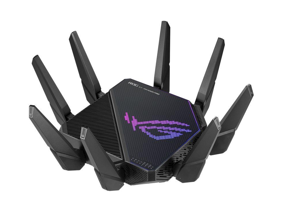 Image of ASUS ROG Rapture GT-AX11000 Pro router wireless Gigabit Ethernet Banda tripla (2.4 GHz/5 GHz/5 GHz) Nero