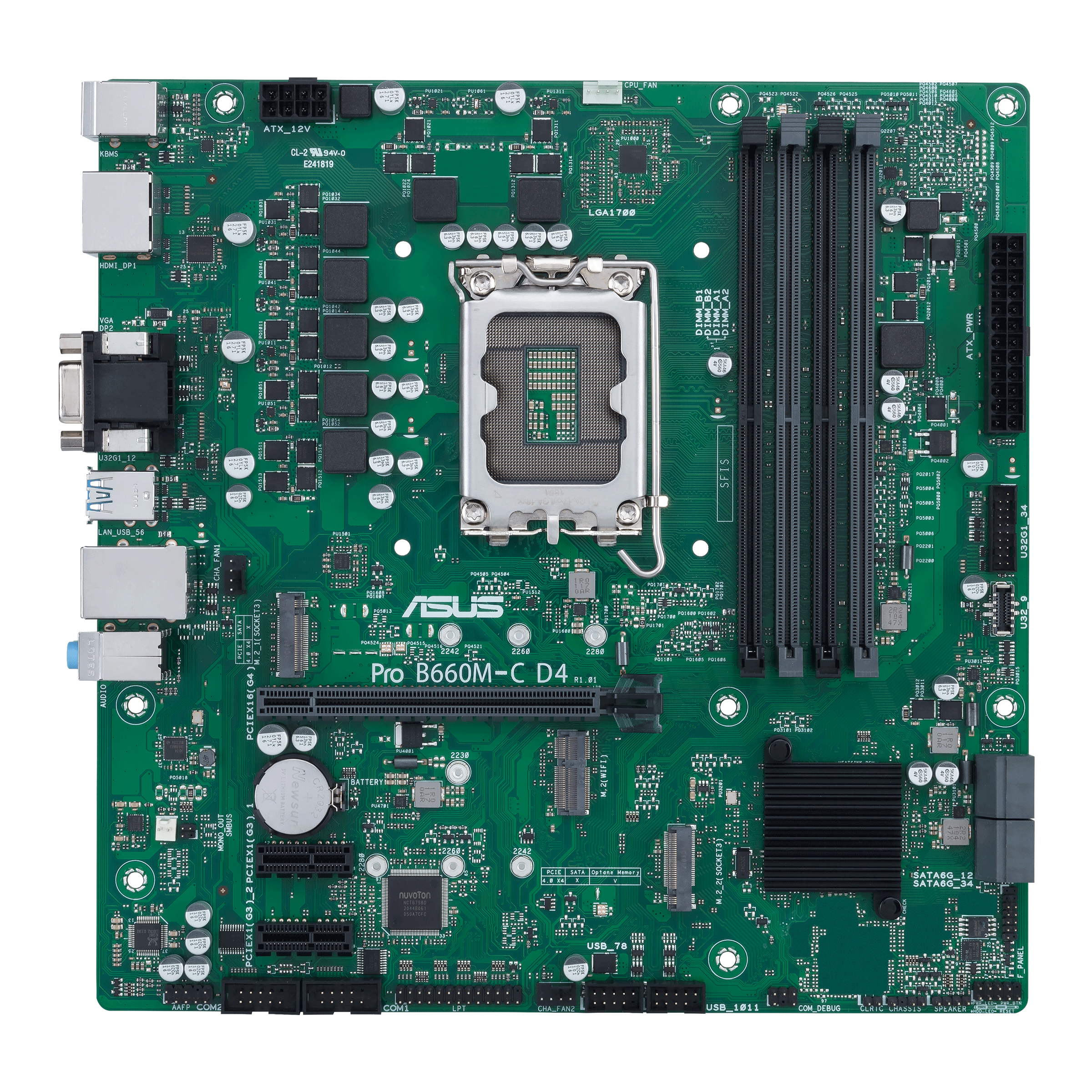 Image of ASUS PRO B660M-C D4-CSM Intel B660 LGA 1700 micro ATX