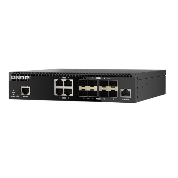 QNAP QSW-M3212R-8S4T switch di rete Gestito 10G Ethernet (100/1000/10000) 1U