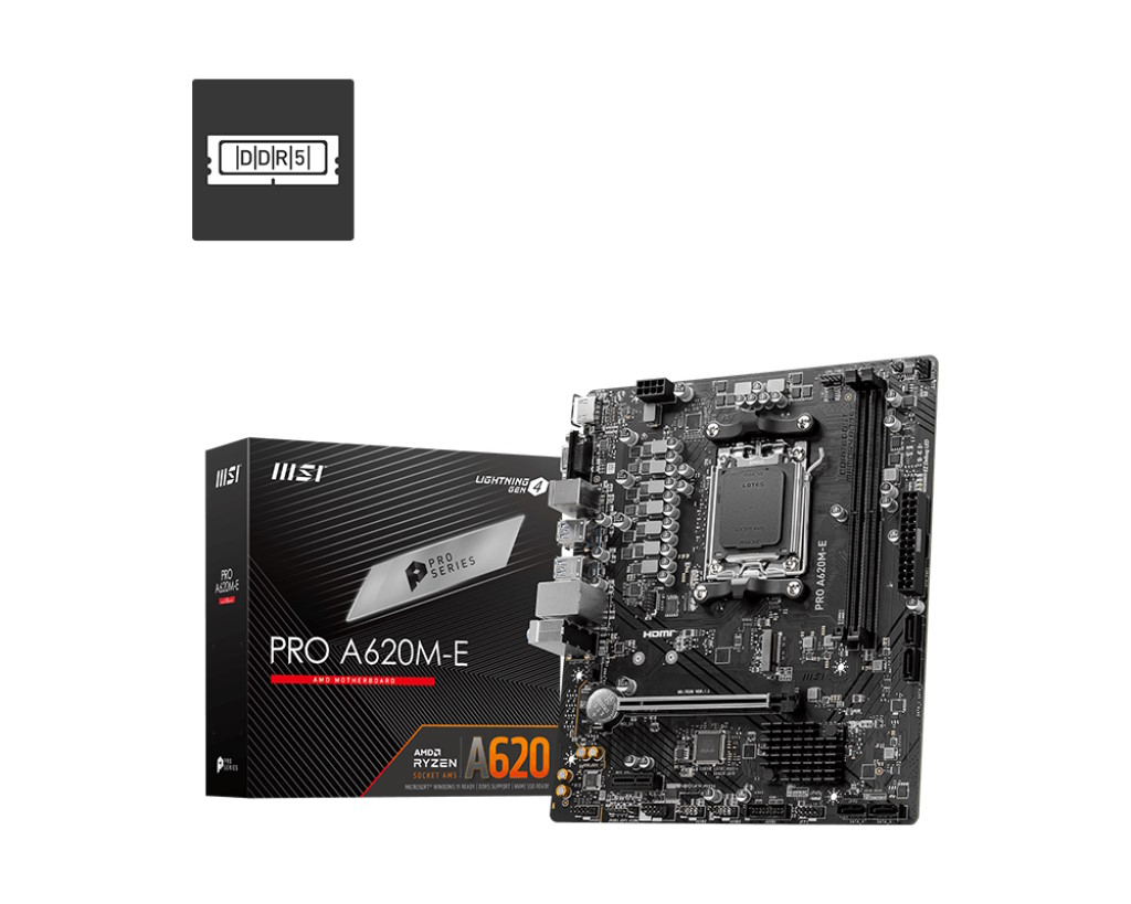 Image of MSI PRO A620M-E scheda madre AMD A620 Presa di corrente AM5 mini ATX