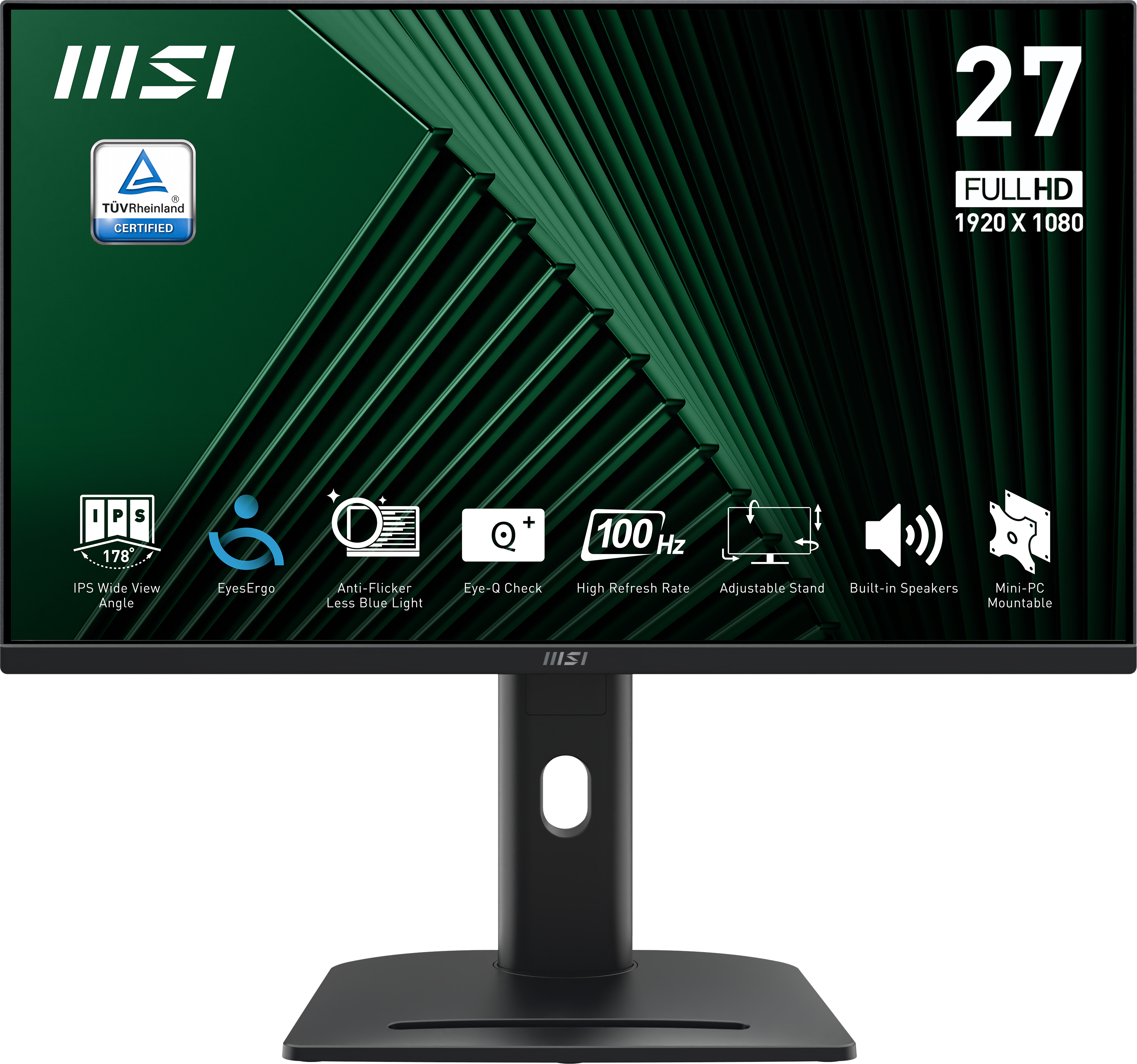 MON 27IPS FHD BK MM PIVOT MSI PRO MP275PG 1MS 100HZ