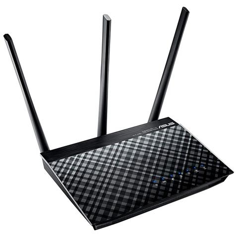 Image of ASUS DSL-AC750 router wireless Gigabit Ethernet Dual-band (2.4 GHz/5 GHz) Nero
