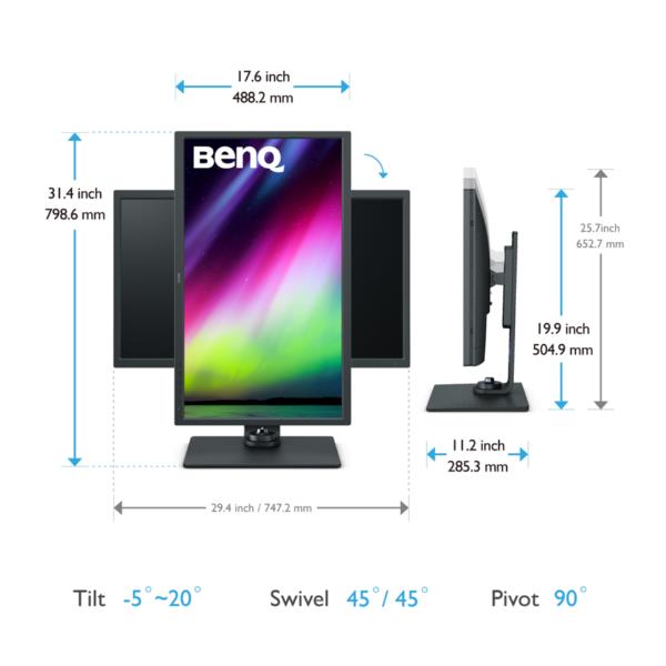 Image of BenQ SW321C Monitor PC 81,3 cm (32") 3840 x 2160 Pixel 4K Ultra HD LED Grigio