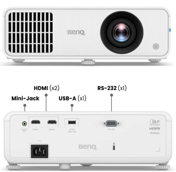 Image of BenQ LW550 videoproiettore Proiettore a raggio standard 3000 ANSI lumen DLP WXGA (1200x800) Compatibilità 3D Bianco