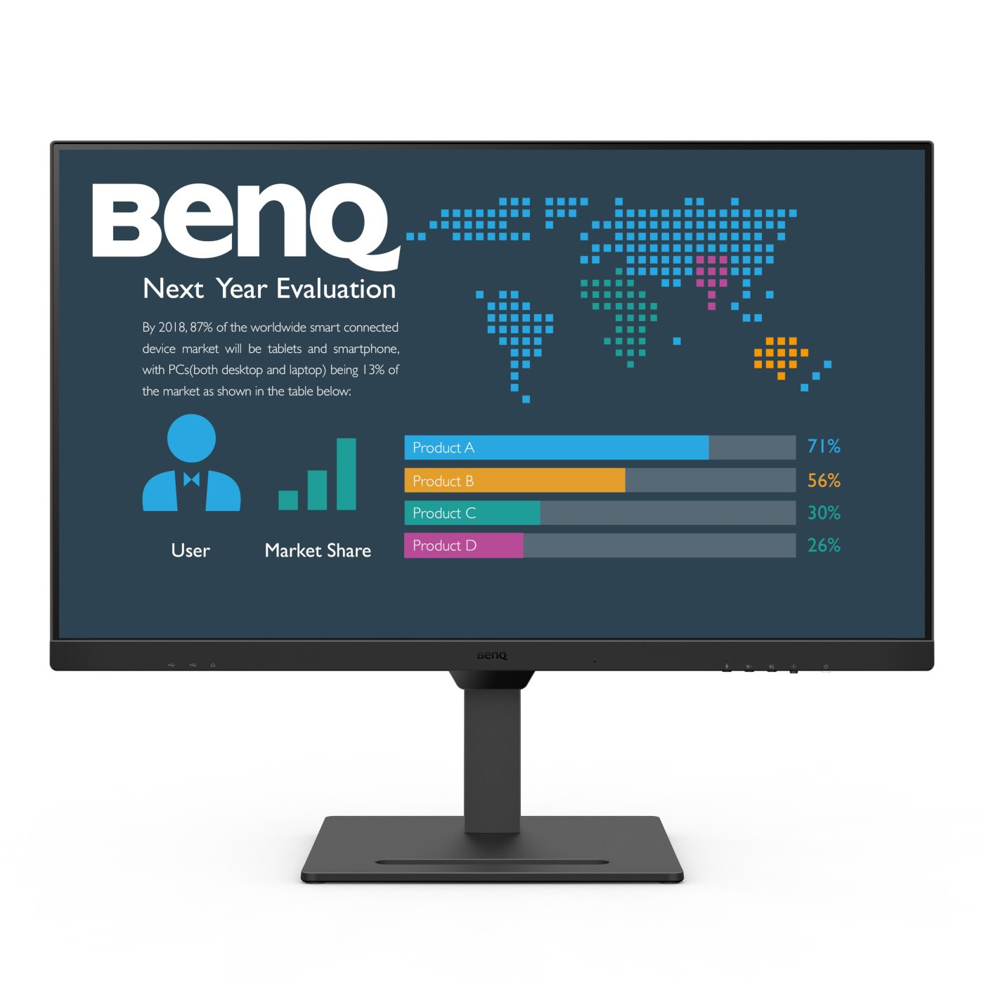 Image of BenQ 9H.LM5LJ.LBE Monitor PC 60,5 cm (23.8") 1920 x 1080 Pixel Full HD Nero