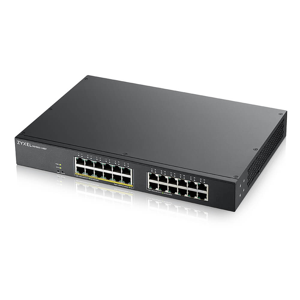 Image of Zyxel GS1900-24EP Gestito L2 Gigabit Ethernet (10/100/1000) Supporto Power over Ethernet (PoE) Nero