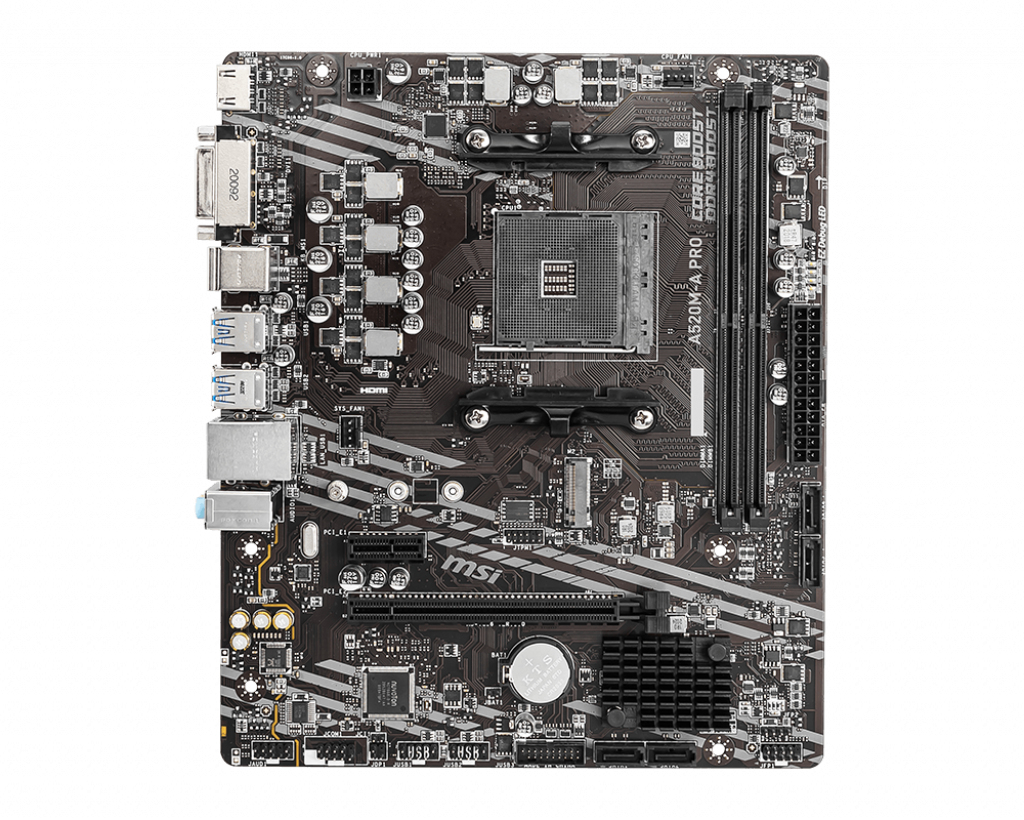 Image of MSI A520M-A PRO scheda madre AMD A520 Socket AM4 micro ATX