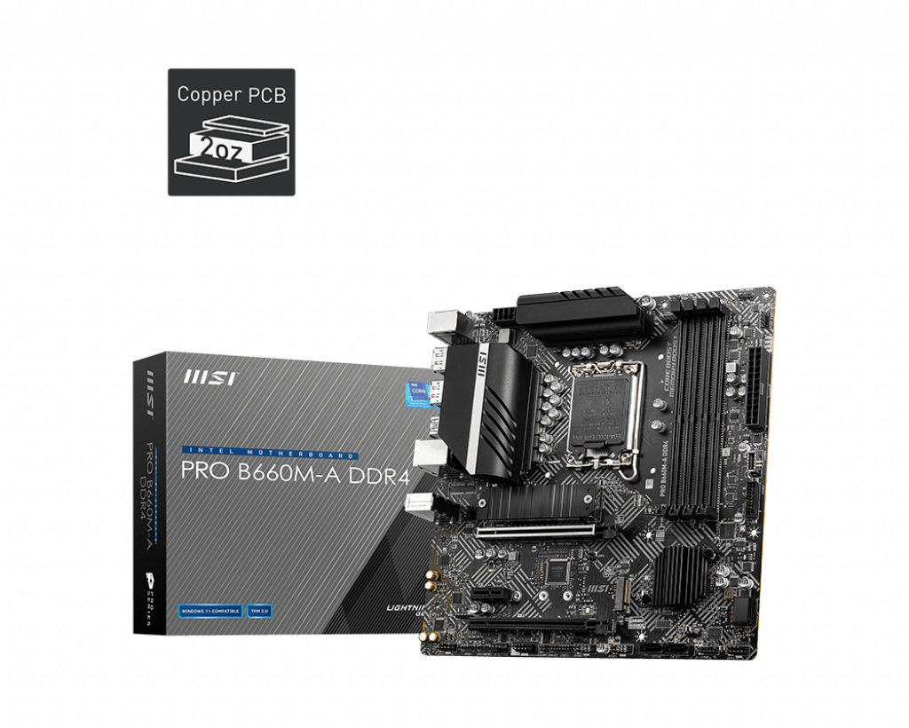 Image of MSI PRO H610M-G DDR4 scheda madre Intel H610 LGA 1700 micro ATX