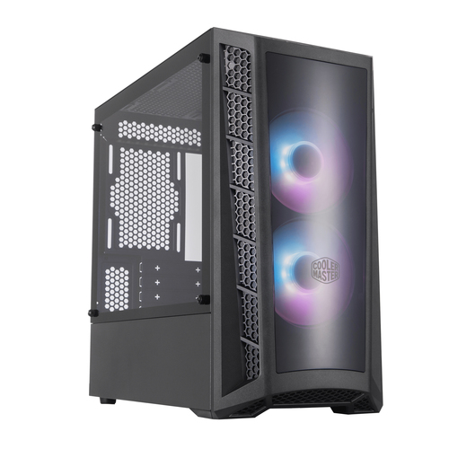 Image of COOLER MASTER CASE MASTERBOX MB320L ARGB WITH CONTROLLER - SIDE-PANEL - CABINET GAMING - MINI-TOWER