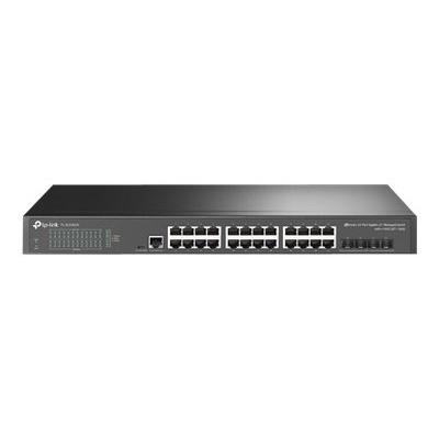 TP-Link JetStream TL-SG3428X-UPS switch di rete Gestito L2+/L3 Gigabit Ethernet (10/100/1000) 1U Nero
