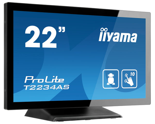 Image of iiyama ProLite T2234AS-B1 Monitor PC 54,6 cm (21.5") 1920 x 1080 Pixel Full HD Touch screen Multi utente Nero