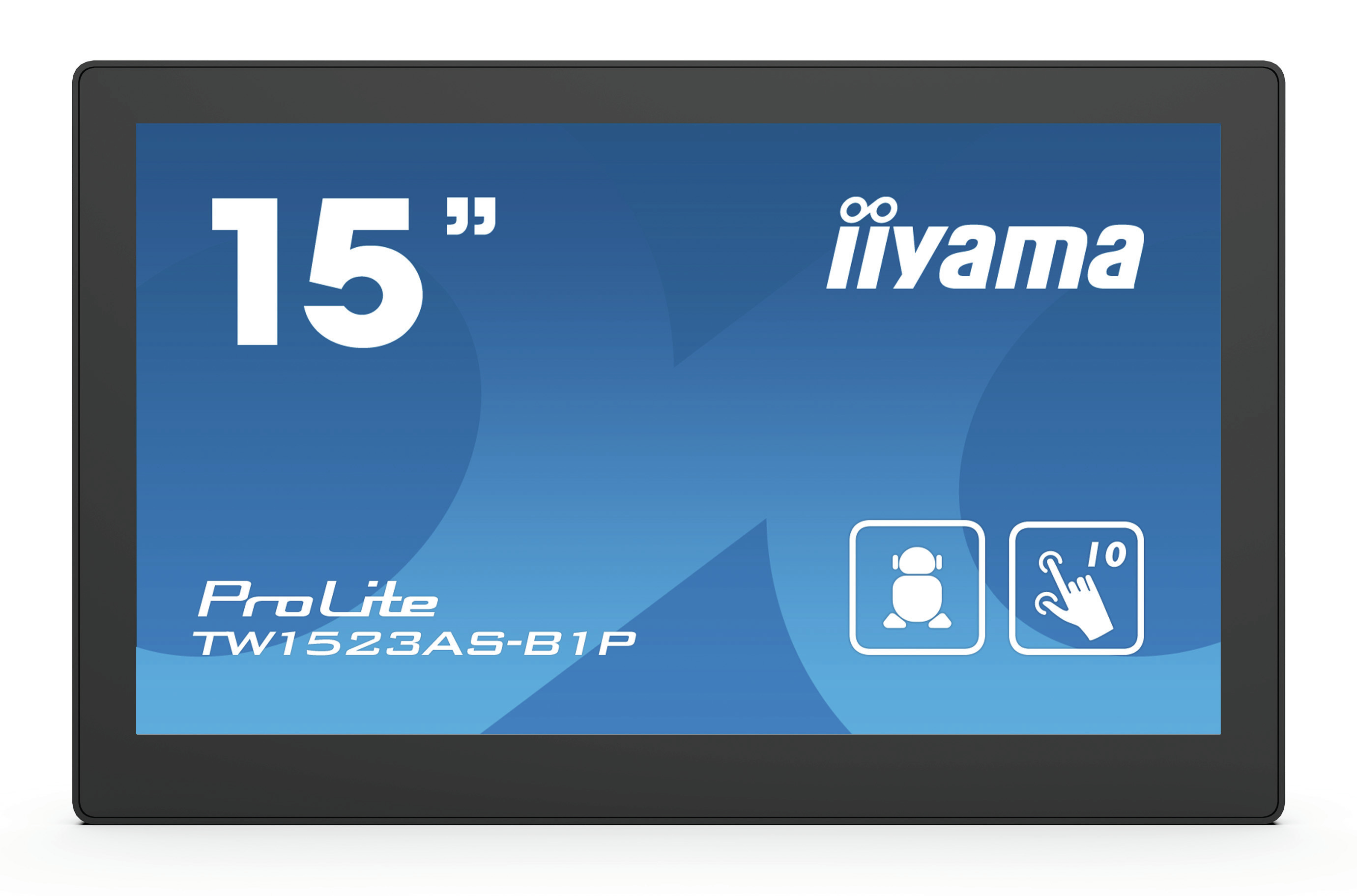Image of iiyama TW1523AS-B1P monitor POS 39,6 cm (15.6") 1920 x 1080 Pixel Full HD Touch screen