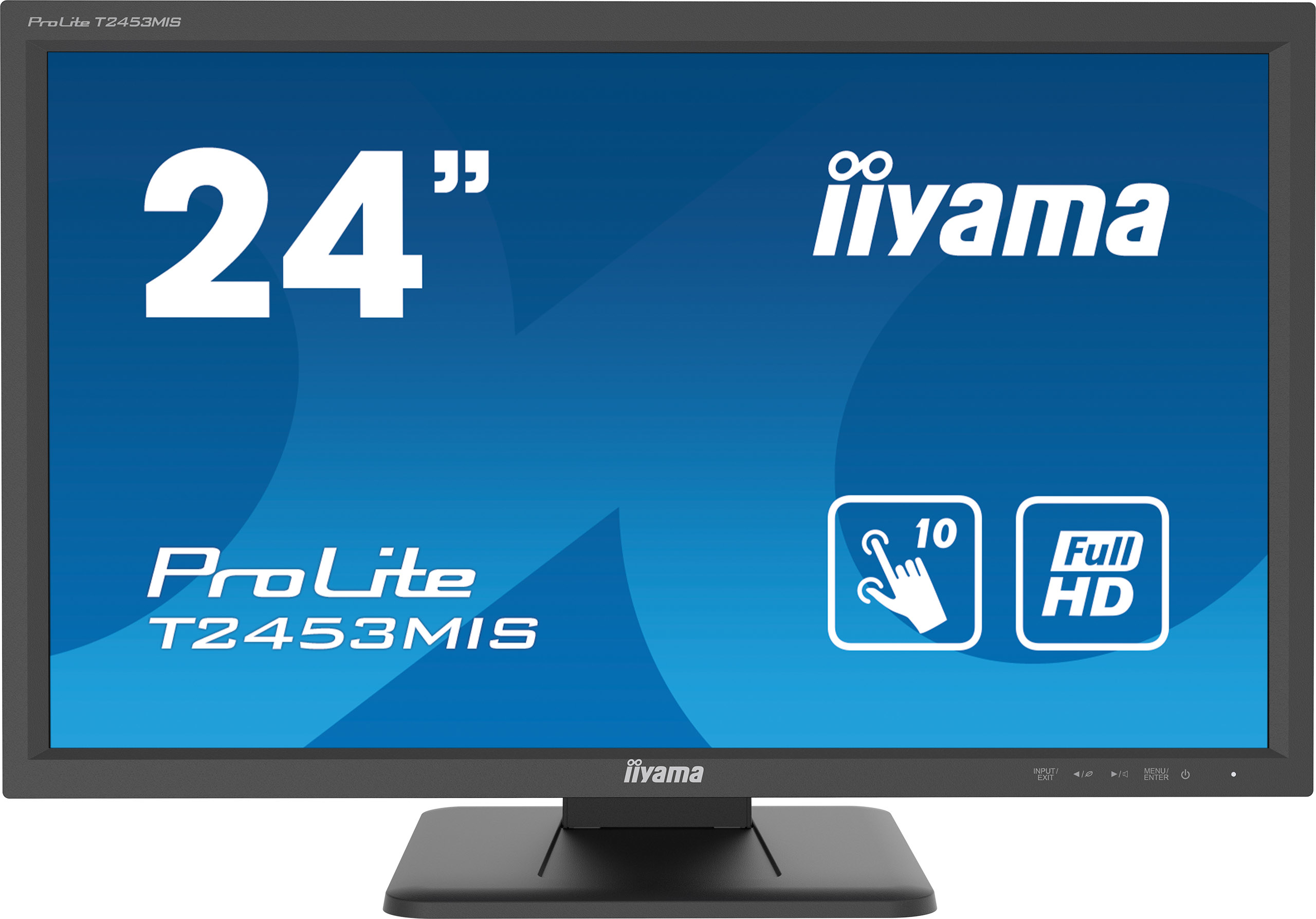 Image of iiyama ProLite T2453MIS-B1 Monitor PC 59,9 cm (23.6") 1920 x 1080 Pixel Full HD LED Touch screen Multi utente Nero