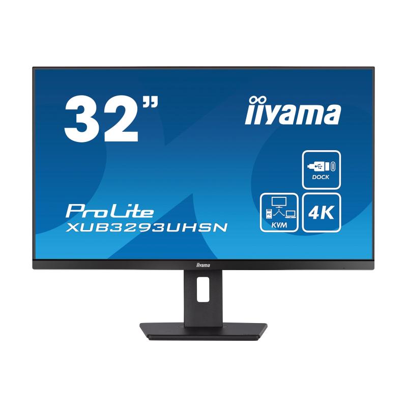 Image of iiyama ProLite XUB3293UHSN-B5 Monitor PC 80 cm (31.5") 3840 x 2160 Pixel 4K Ultra HD LCD Nero