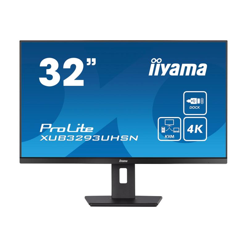 iiyama ProLite XUB3293UHSN-B5 Monitor PC 80 cm (31.5") 3840 x 2160 Pixel 4K Ultra HD LCD Nero