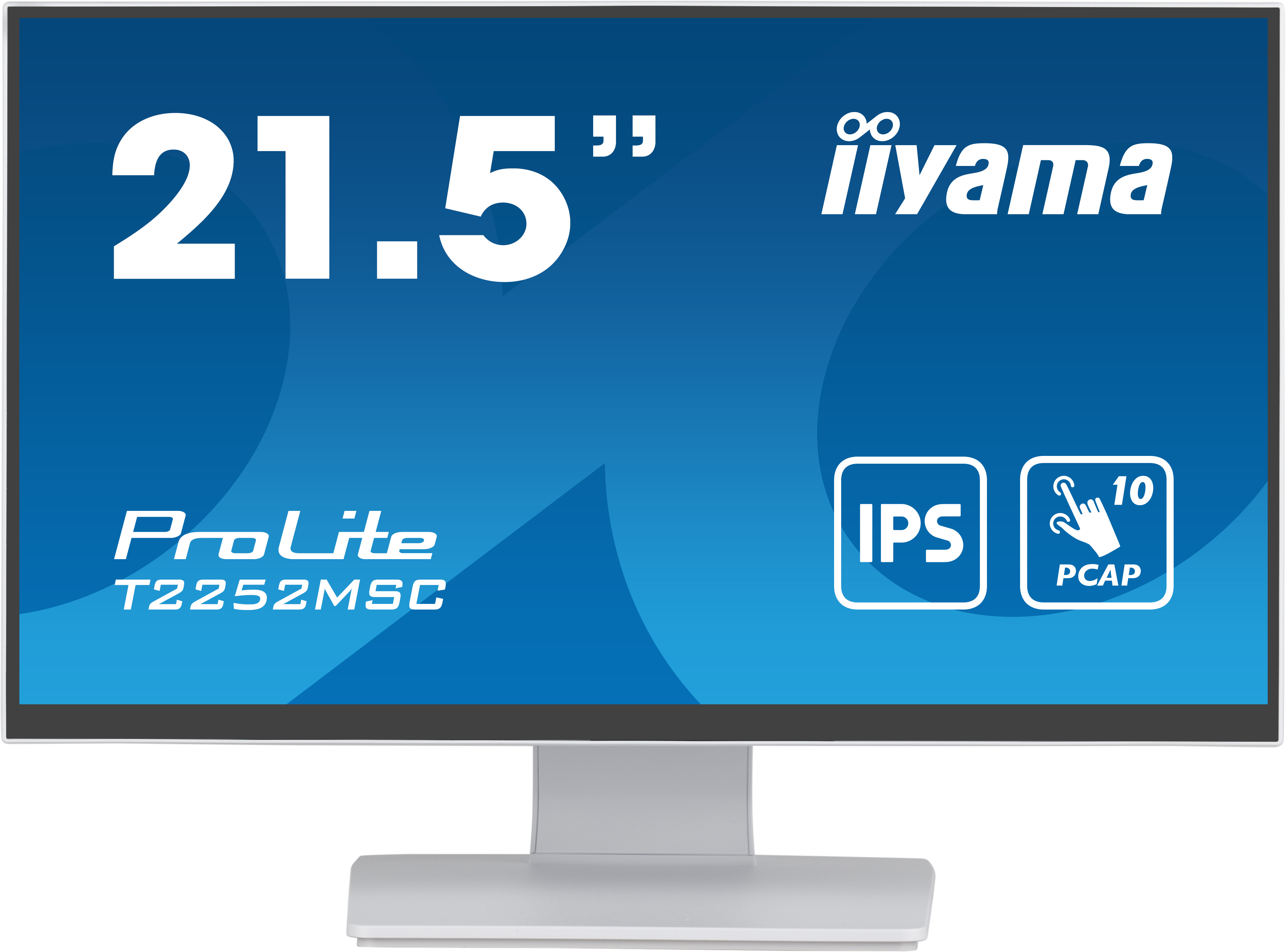 Image of iiyama ProLite Monitor PC 54,6 cm (21.5") 1920 x 1080 Pixel Full HD LCD Touch screen Tavolo Bianco