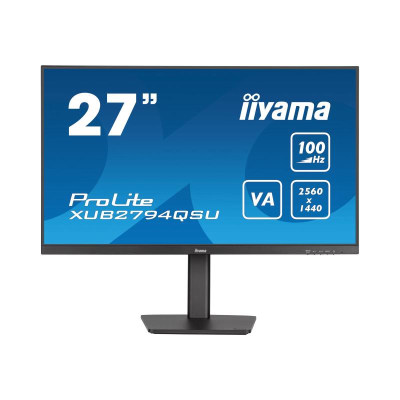 Image of iiyama ProLite XUB2794QSU-B6 Monitor PC 68,6 cm (27") 2560 x 1440 Pixel Wide Quad HD LCD Nero