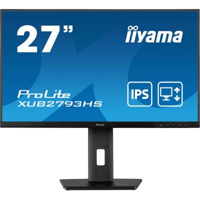 Image of iiyama ProLite XUB2793HS-B6 LED display 68,6 cm (27) 1920 x 1080 Pixel Full HD Nero